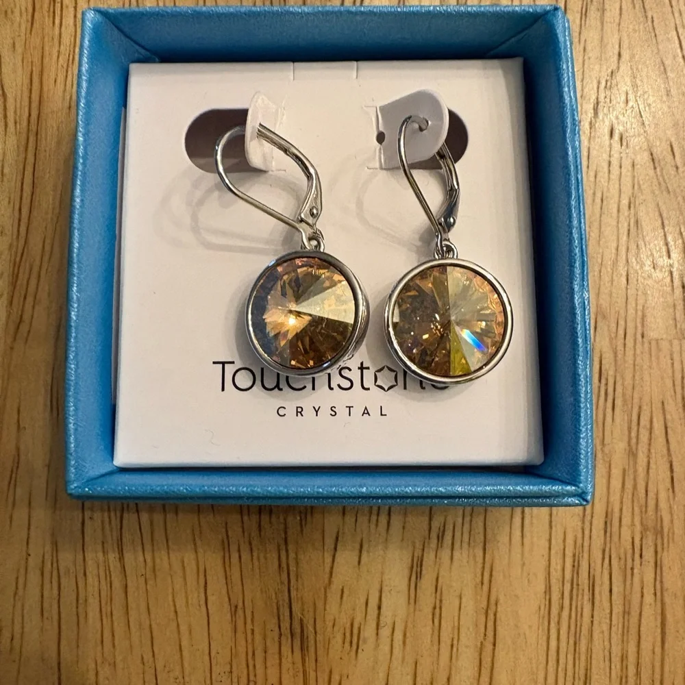 2 pair Touchstone Crystal Lulu Earrings ($10 each) - Picture 2 of 2